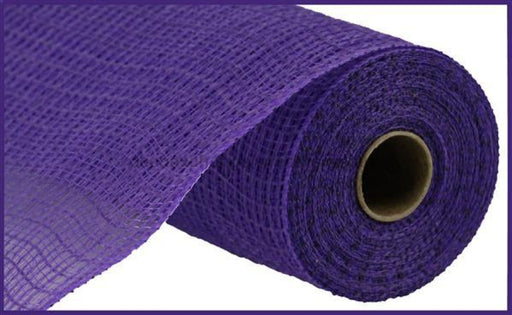10.25"X10Yd Faux Jute/Pp Check Purple RY831323 - DecoExchange
