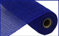 10.25"X10Yd Faux Jute/Pp Check Royal Blue RY831325 - DecoExchange