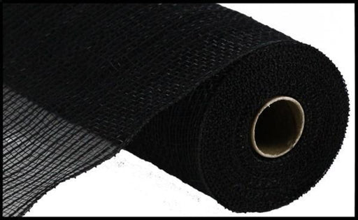 10.25"X10Yd Faux Jute/Pp Stripe Black RY831202 - DecoExchange