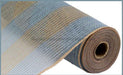 10.25"X10Yd Faux Jute/Pp Wide Stripe Grey/Natural RY8314K6 - DecoExchange