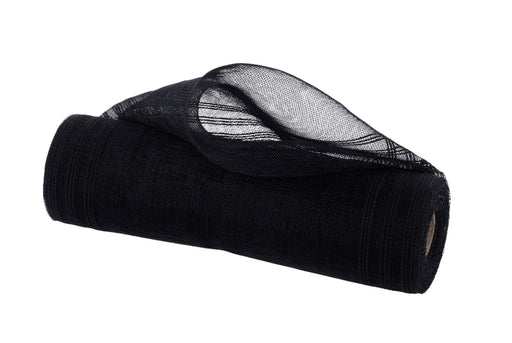 10.25’’X10Yd Fine Weave Border Stripe Black RY500702 Mesh