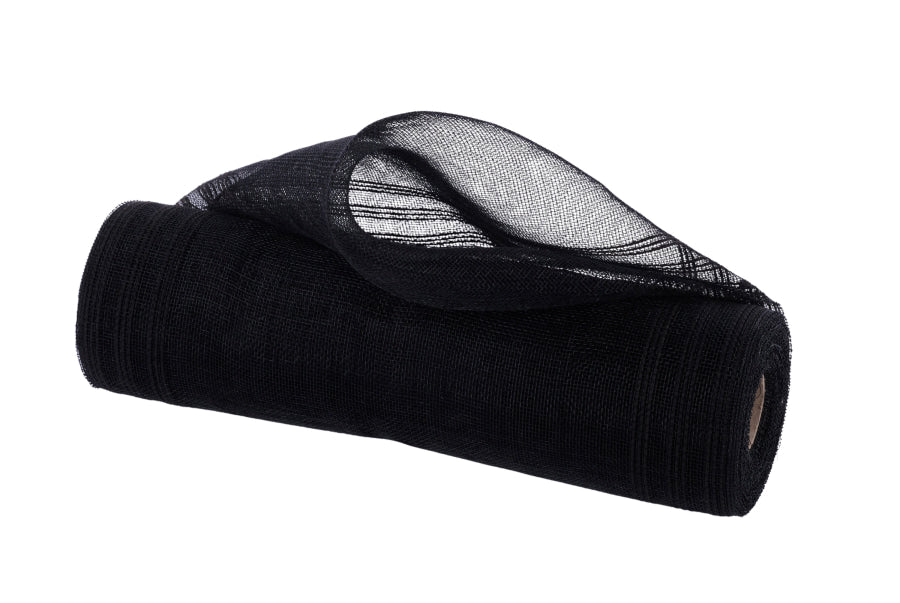 10.25’’X10Yd Fine Weave Border Stripe Black RY500702 Mesh