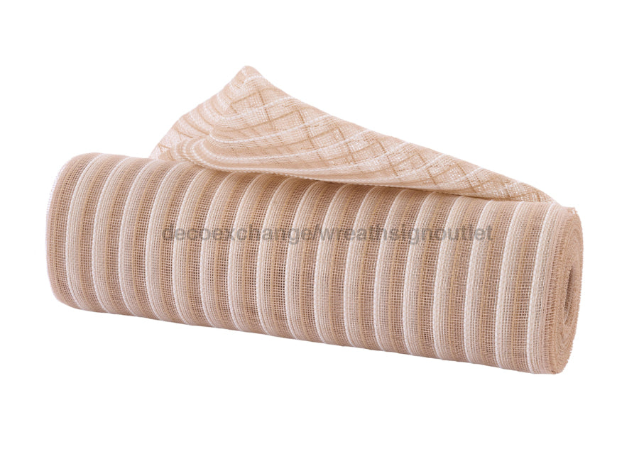 10.25’’X10Yd Fine Weave Faux Jute Mesh Natural/Cream RY500554 Mesh