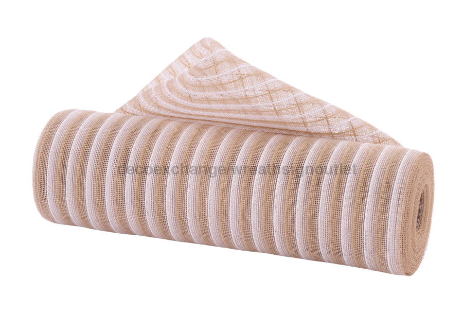 10.25’’X10Yd Fine Weave Jute/Fiber Mesh Natural/White RY500448 Mesh