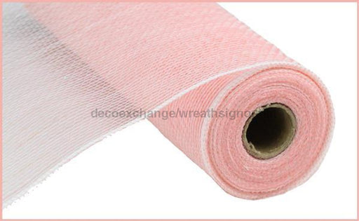 10.25"X10Yd Irid Foil Mesh Irid Pastel Coral/White RY8501E5 - DecoExchange®