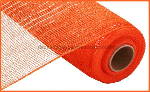 10.25"X10YD METALLIC MESH ORANGE W/ORANGE FOIL RE130120 - DecoExchange