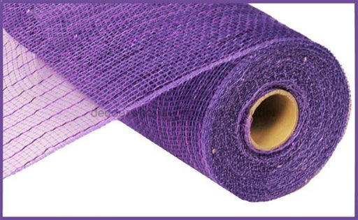 10.25"X10YD METALLIC MESH PURPLE W/PURPLE FOIL RE130123 - DecoExchange