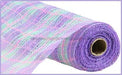 10.25’X10Yd Mini Plaid Mesh Lavender/Mint/Lt Pink Ry8341Ar