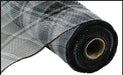 10.25X10Yd Plaid Mesh Black/White/Grey Ry8413H7