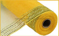 10.25X10Yd Tinsel/Foil Wide Border Mesh Gold Ry850708