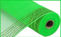10.25X10Yd Tinsel/Foil Wide Border Mesh Lime Green Ry850730 Sign