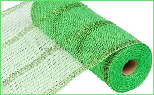 10.25"X10Yd Wide Tinsel/Pp/Foil Mesh Lime Green RY840130 - DecoExchange®