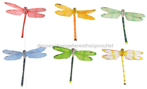 10.5Cm Dragonfly W/Wire 6 Asst 12 Pcs/Wbx MB9172 Attachment
