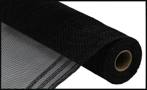 10.5"X10YD FAUX JUTE/PP/BORDER STRIPE BLACK RY832402 - DecoExchange