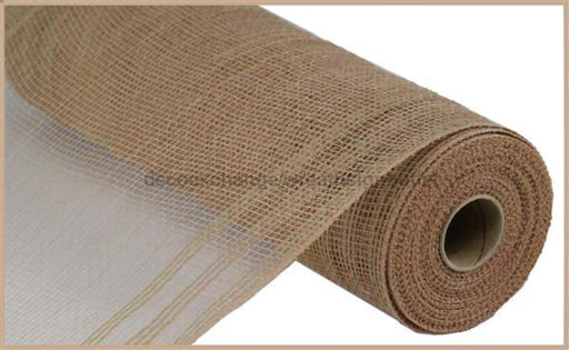 10.5"X10Yd Faux Jute/Pp/Border Stripe Natural RY832418 - DecoExchange