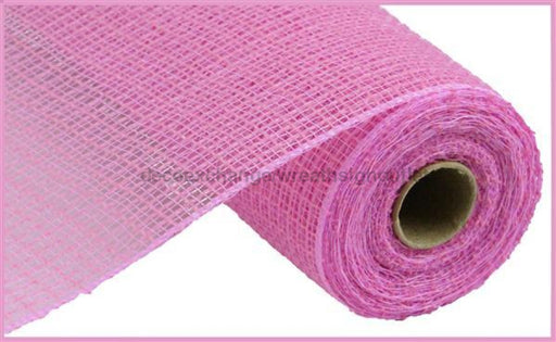 10.5"X10Yd Faux Jute/Pp Check Pink RY831322 - DecoExchange