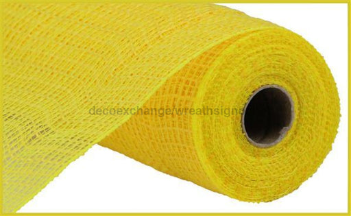 10.5"X10Yd Faux Jute/Pp Check Yellow RY831329 - DecoExchange