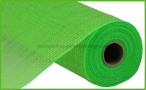 10.5"X10Yd Faux Jute/Pp Stripe Fresh Green RY8312F2 - DecoExchange