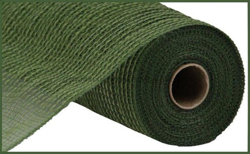 10.5"X10Yd Faux Jute/Pp Stripe Moss Green RY831249 - DecoExchange