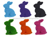 10’’H X 8.25’’L Flocked Sitting Rabbit 6 Assorted Bright Colors HE723199 Attachment