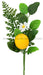 10’’L Mixed Greenery Lemon Pick Yellow/Green/White Ec8254