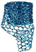 10'L X 4"W Glitter Chicken Wire Roll Turquoise XC9973A6 - DecoExchange