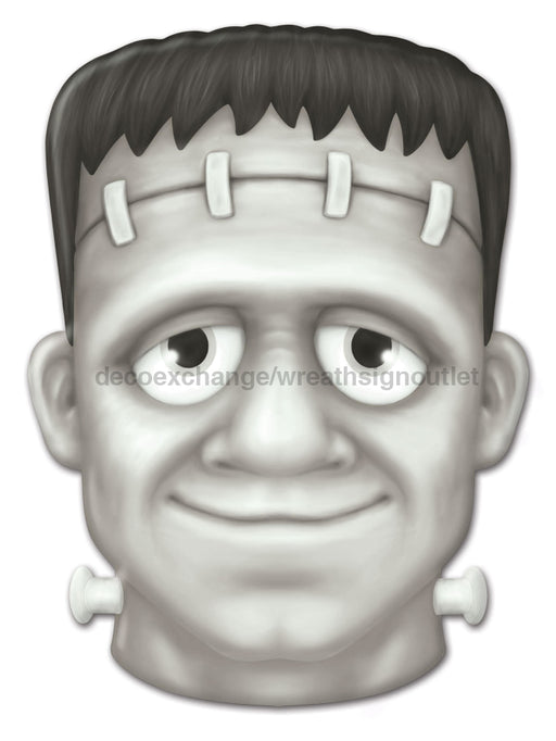 10’’Lx7.25’’H Metal/Embossed Frankenstein White/Black MD139755 Sign