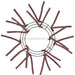 10"Wire, 20"Oad Pencil Work Wreath X12 Ties,Chocolate XX167840 - DecoExchange