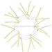 10"Wire, 20"Oad Pencil Work Wreath X12 Ties, Cream XX167839 - DecoExchange