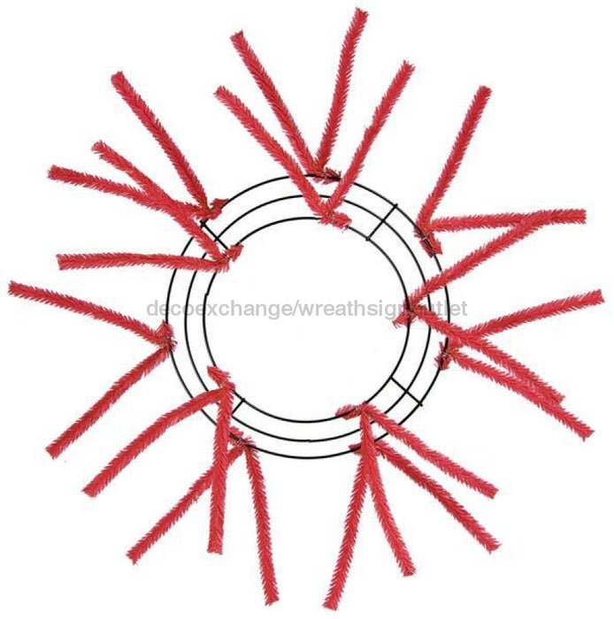 10"Wire, 20"Oad Pencil Work Wreath X12 Ties, Red XX167824 - DecoExchange