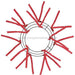 10"Wire, 20"Oad Pencil Work Wreath X12 Ties, Red XX167824 - DecoExchange