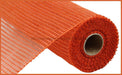 10’X10Yd Horizontal Wide Stripe Mesh Dark Orange Re8900Th