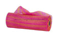 10’X10Yd Horizontal Wide Stripe Mesh Hot Pink/Yellow Re8902Wm