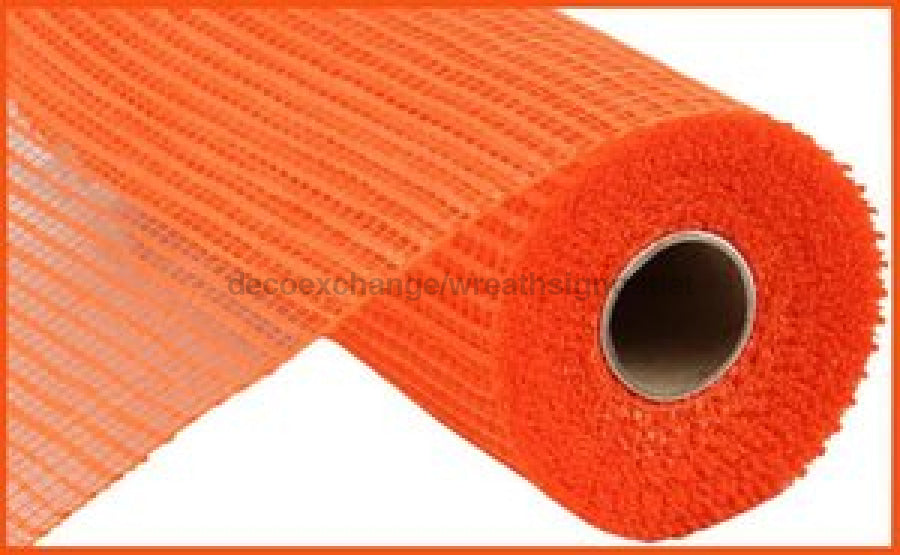 10’X10Yd Horizontal Wide Stripe Mesh Orange Re890020