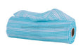 10’X10Yd Horizontal Wide Stripe Mesh Robin Egg/White Re8902Wa