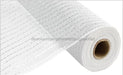 10"X10Yd Matte Wide Foil Mesh White/Matte Silver RY850098 - DecoExchange