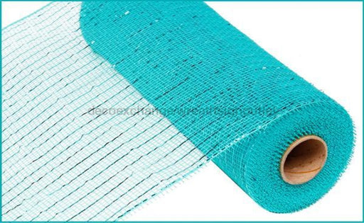 10"X10YD METALLIC MESH Aqua / Turqoise Foil RE130158 - DecoExchange