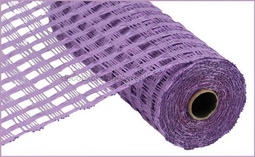 10"X10YD POLY BURLAP CHECK MESH Lavender RP812813 - DecoExchange