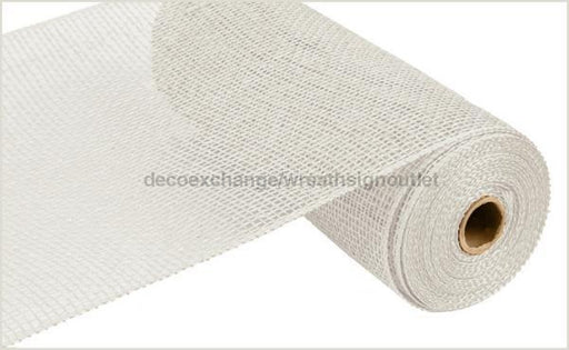 10"X10Yd Polypropylene Burlap Mesh White RP810027 - DecoExchange