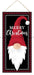 12.5"H X 6"L Merry Christmas Gnome Sign Red/Black/White AP7022 - DecoExchange