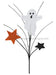 12.5’’L Glitter Ghost/Star/Grass Pick White/Black/Orange HH128620 Pick