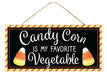 12.5’L X 6’H Candy Corn/Vegetable Sign Black/Orange/White/Yellow Ap7341