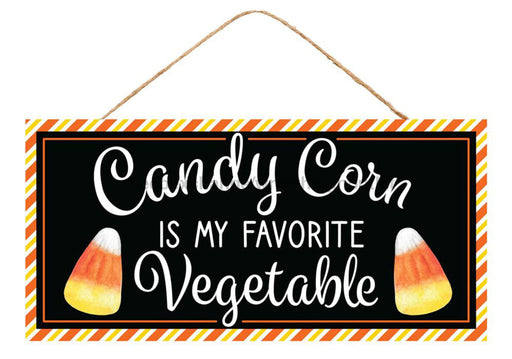12.5’L X 6’H Candy Corn/Vegetable Sign Black/Orange/White/Yellow Ap7341
