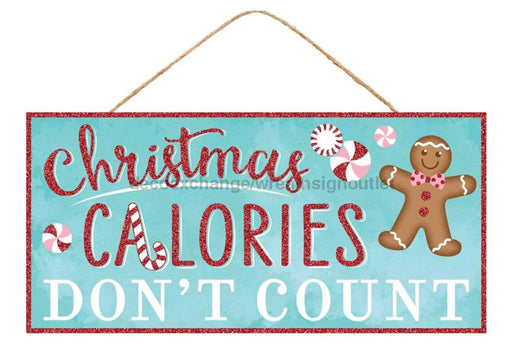 12.5’L X 6’H Christmas Calories Sign Robins Egg/Red/White Ap889757