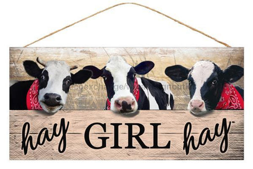 12.5"L X 6"H Hay Girl Hay Black/White/Red/Beige AP8548 - DecoExchange