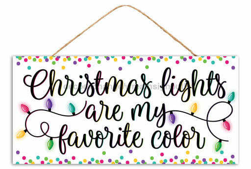 12.5’’L X 6’’H Lights Favorite Color Sign Multi AP7394 sign