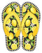 12.75Hx10L Metal Flip Flops Sign Yellow/Green/Black/White Md1090