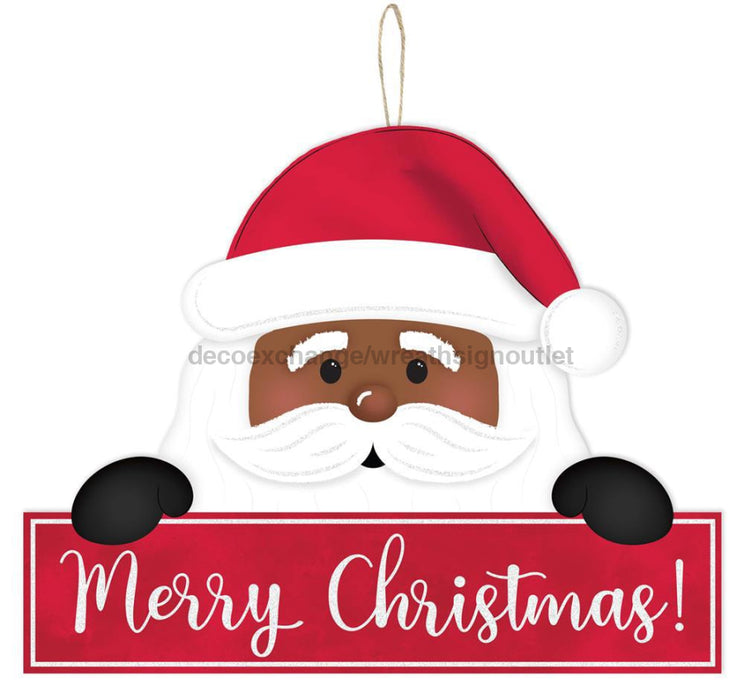 12.75’Lx10’H Merry Christmas Santa Sign Red/White Ap7866