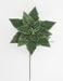 Dia 30Cm X H50Cm Glittered Lux Velvet Poinsettia Stem Meadow Green 51232-Mg Pick