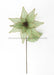 Dia30Cm X H55Cm Burlap Poinsettia Stem. Bell And Plastic Pinecone Core. Ice Green 50944-Ag Pick